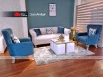 SALA AMBAR BEIGE + VERDE OBSUCURO